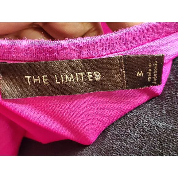 The Limited Women's Pink Rayon Cowl Neck Sleeveless Knee Length Dress Medium - Picture 9 of 13